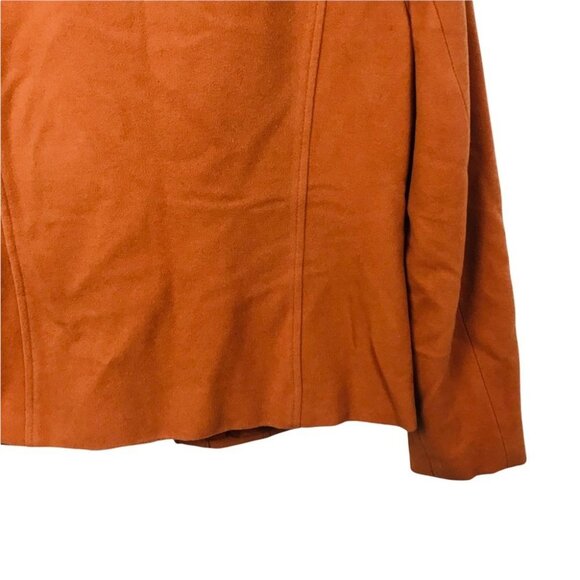 Minimalist Neutral Conrad C Camel Wool Zip Up Lined Jacket Women Size M - Picture 11 of 16